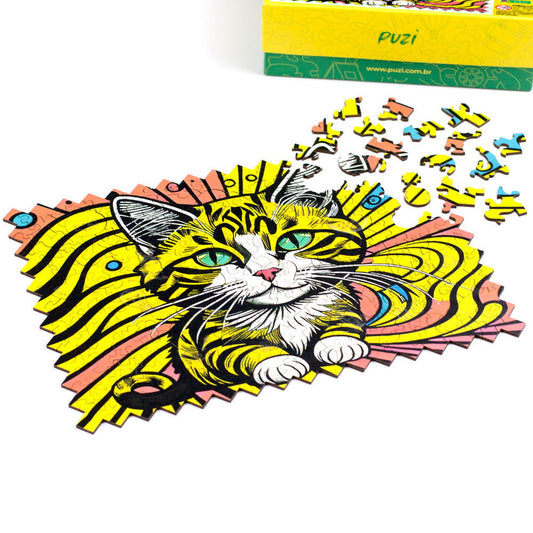 Quebra-Cabeça Pop Art Gato