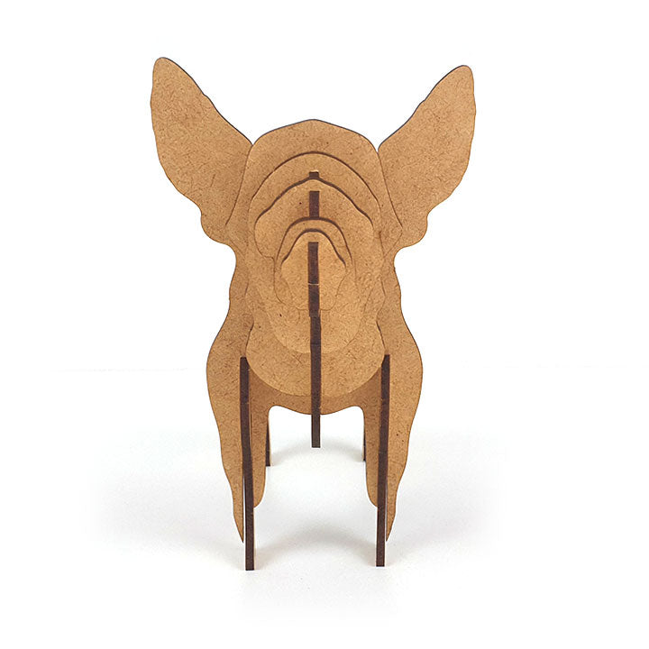 Quebra-Cabeça de Madeira 3D - Cachorro Buldogue