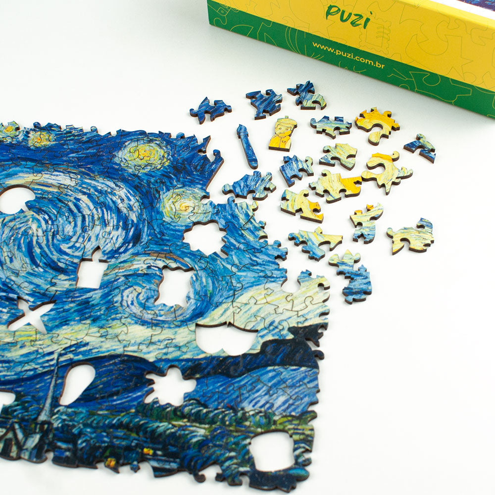 Especial Forma Irregular De Madeira Van Gogh Pintura Puzzles